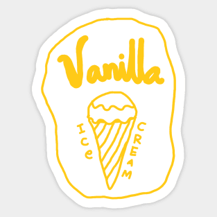 VANILLA ICE CREAM Sticker